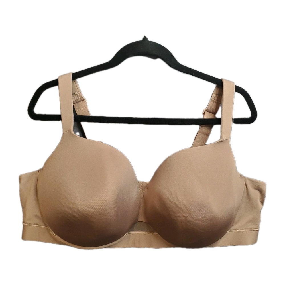 CACIQUE Comfort Bliss Lightly Lined Underwire Bra 50D‎ Beige Nude Baclonette